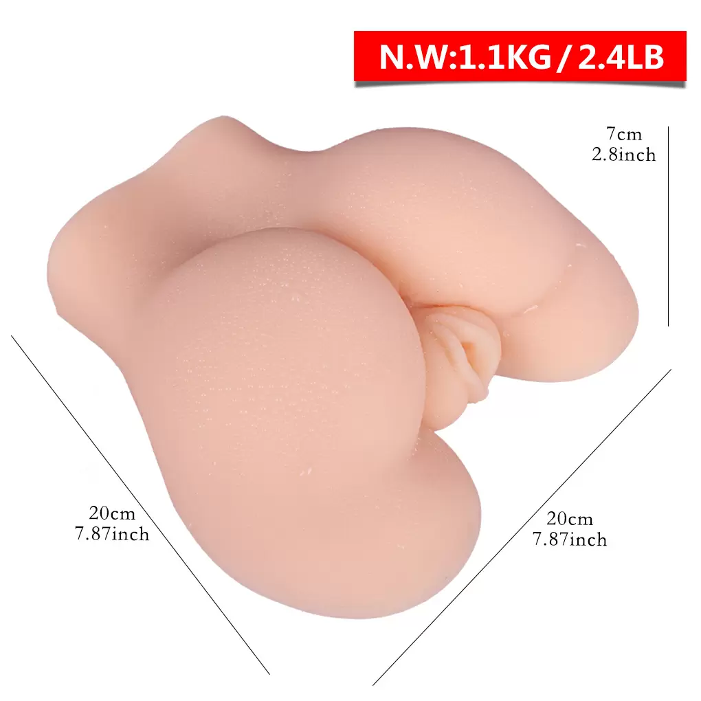 Male toys New Big Breasts Fat Ass Real Vagina Full Silicone Skin Masturbator Half Body Adult Sex Toys For pic