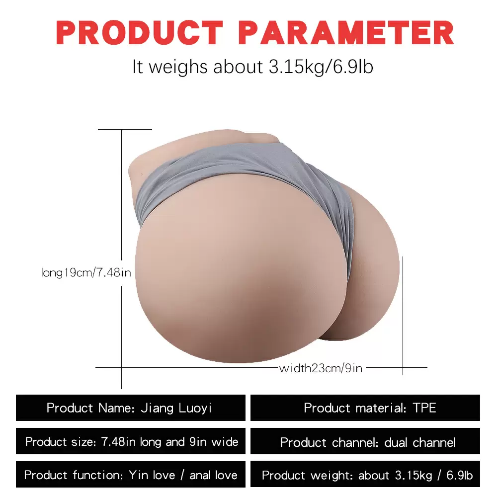 Real half body silicone big ass adult sex toys male masturbation sex doll for